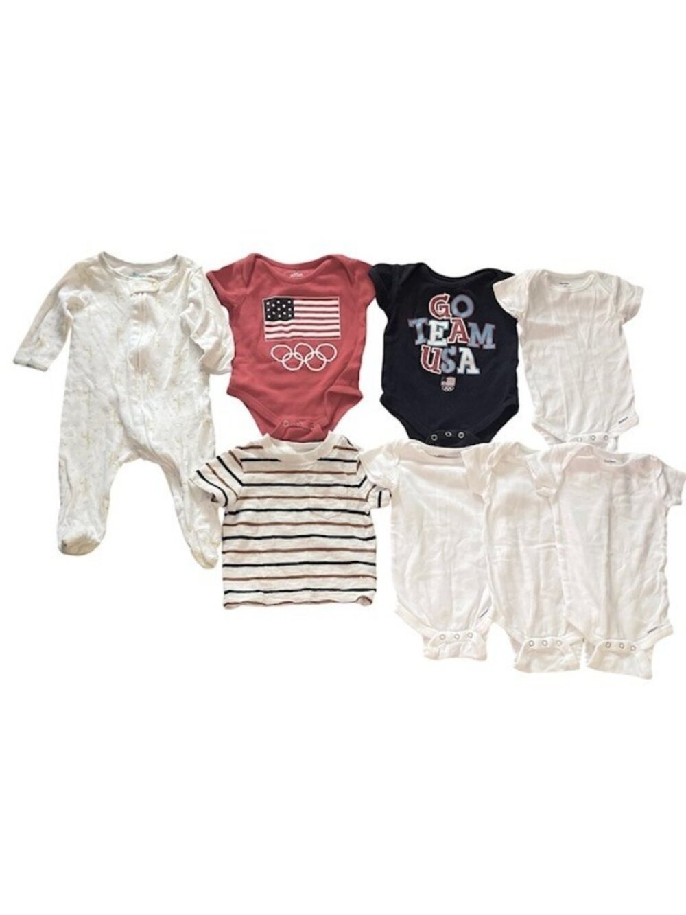 Baby Clothes Lot 3-6 Months Gerber Team USA Janie Jack 8 Pc Bundle NWOT 3-6M 3M